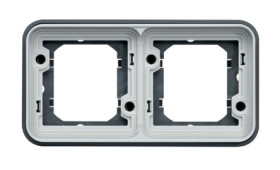 Rama montażowa do puszki, seria: WNA, l. ścieżek: 2, materiał: PP, 154 x 23 x 83mm