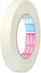 Crepe tape, 9 x 0.2 mm, paper, yellow/white, 50 m, 04330 00CHAMOIS 50M 9MM