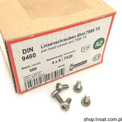 WS9460-A2-TX20-M4X8 M4X8/DIN9460 7985TX SCREW WASI