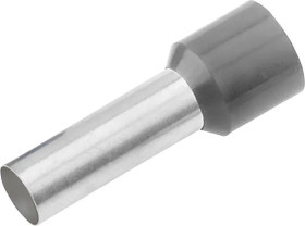 Cimco 187021 Końcówka rurkowa 4 mm² z częściową izolacją szary 100 szt.