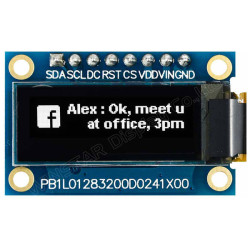 Winstar WEA012832DWPP3N00001 OLED COG 128x32 white 0.91&quot; ON PCB SPI