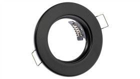 Oprawa Podtynkowa Stała Okrągła Ardali Czarna Blacha Mr16 Gu10