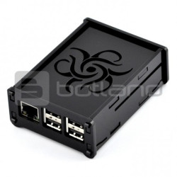 Obudowa Raspberry Pi Model 3B+/3B/2B Flower - czarna