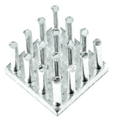 Radiator 14 x 14 x 10mm 9.8K/W Kwadrat Uniwersalny Alu