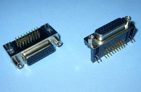 DSUB-26F-HD GN.KĄTOWE DO DRUKU TRÓJRZĘDOWE