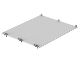 Bopla TF/M 642-EMV-K (86842067) - panel składany EMC przedni 3U/6U od frontu z anodowanego aluminium , od tyłu nieanodowanego (c