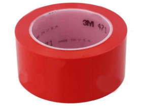 7000028850 Taśma: znakująca czerwony L: 33m W: 50mm Thk: 0,13mm 2,5N/cm