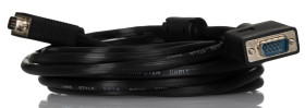 Kabel VGA złącze A Męskie złącze B Męskie długość 5m Czarny RS PRO PVC