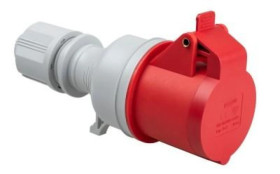 Gniazdo siłowe przenośne 16A 3P + uziemienie GSP-4-16/22/30