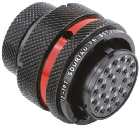 Złącze wielostykowe przemysłowe 26-pinowe Montaż na kablu Wtyczka Souriau Sunbank by Eaton