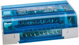 Blok rozdzielczy 4-torowy 1x10-35mm2+3x10-25mm2+7x2,5-6mm2 125A EBR2 4-11/125 R33RA-02020300301