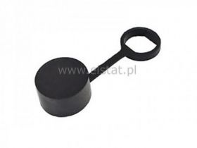 Osłonka czarna na przeł. z kluczykiem śr=2,7cm