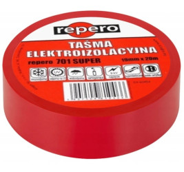 Taśma izolacyjna 19mm/20m Repero701 Super biała