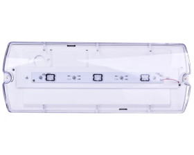 Oprawa awaryjna LED 3,2W 1h IP65 IIkl. jednozadaniowa HELIOS W autotest do niskich pomieszczeń HWM/3,2W/B/1/SE/AT/TR