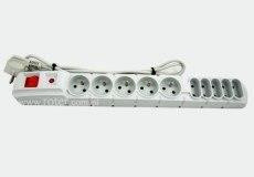 Listwa zasilająca ACAR S10 1,5m szara