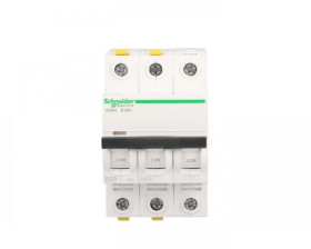 Wyłącznik nadprądowy 3P B 20A 6kA AC iC60N-B20-3 Acti9 A9F03320