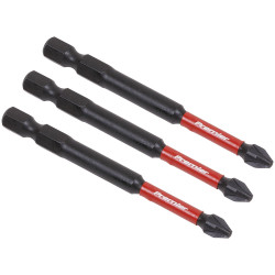 Sealey AK8258 Pozi #2 Impact Power Tool Bits 75mm - 3pc