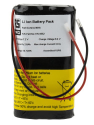 Zestaw akumulatorów 7.2V 2-ogniwowy 2.6Ah RS PRO RS PRO