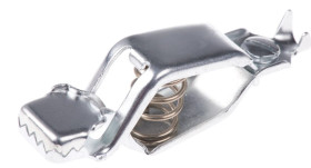 Zacisk krokodylkowy 40A Nie 19mm Srebrny RS PRO