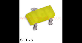 KM-23YD-F YELLOW diffused surface mount LED - Kingbright