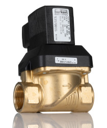 Zawór elektromagnetyczny 24 V DC Burkert 2-drogowy G żeńskie 3/4 cala 3/4cal NC