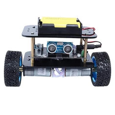 TSCINBUNY Dwa Koła 2WD Pbot 3.0 Zestaw Robota Samobalansującego Smart do Programowania Arduino z Ultrasoniczną Unikaniem Przeszk