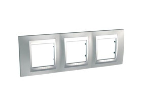 UNICA TOP Ramka 3 potrójna pozioma glossy chrome MGU66.006.038 SCHNEIDER ELECTRIC