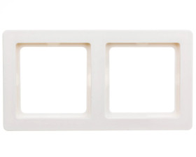Berker Q.1 Ramka podwójna pozioma/ pionowa śnieżnobiała aksamit 10126089