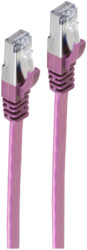 Patch cable, RJ45 plug, straight to RJ45 plug, straight, Cat 7, U/FTP, PVC, 10 m, purple, BS75520-SLV