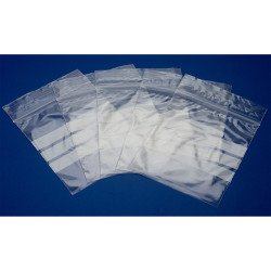 RVFM GA122 Write On Resealable Polythene Bags 76 x 83 x 0.05mm Pack of 100