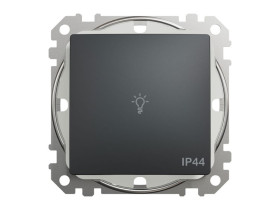 SEDNA DESIGN & ELEMENTS Wyłącznik zwierny przycisk "światło" IP44 czarny antracyt SDD214132 SCHNEIDER ELECTRIC