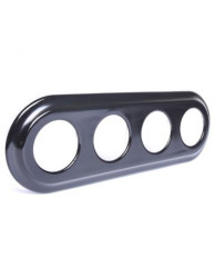 CERAMICZNA RAMKA PODTYNKOWA CZTEROKROTNA CZARNA CRPT4B