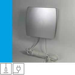 Wentylator domowy Eol F10SF przewód z wtyczką, fi 100 mm, kolor srebrny