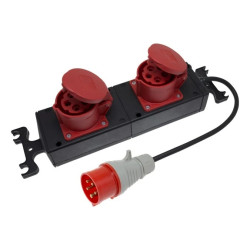 Przedłużacz warsztatowy 2-gniazda 16A/5P/400V 1,5m /H07RN-F 3x1,5/ PWP-33-1,5