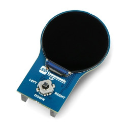 Nakładka HAT z okrągłym wyświetlaczem LCD 1,28" 240x240px do Raspberry Pi Pico - SB Components SKU21697