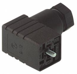 GDSN 307 sw, gniazdo kablowe, czarne, 3+PE, śruba M2,5x27 w kpl., rozstaw styków 8mm, Hirschmann, 933023100 GDSN307, EN175301-80