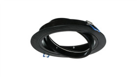 Oprawa Opal Ar111 Es111 Okrągła Czarna Drapana Z Czarnym Ringiem Aluminiowa...