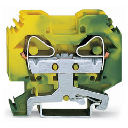 WAGO 283-107 12mm 2-conductor Ground Terminal Block Green-yellow AWG 24-6