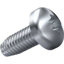 Thread-cutting screw, TX, M4, Ø 8 mm, 10 mm, steel, stainless, DIN 7500 C, 001.31.449
