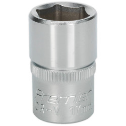 Sealey S1217 Walldrive Socket 17mm 1/2&quot;sq Drive