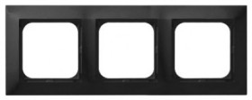 IMPRESJA Ramka potrójna czarny metalik R-3Y/33