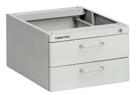 Blok szuflad, kolor: Szary, 245mm x 370mm x 460mm, Treston