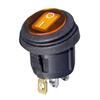 Przełącznik kołyskowy KCD1 podświetlany żółty wodoodporny 3-pin 2-pozycje 250VAC/6A 125VAC/10A