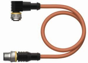 Turck 6632441 Złącze konfekcjonowane czujnika/aktuatora WKC4.4T-1.5-RSC4.4T/TXO3700, piny: 4, 1.50 m, 1 szt.