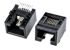 Złącze RJ45 Żeński Złącze RJ45 Montaż powierzchniowy Cat3 Molex, 90° 8-żyłowe