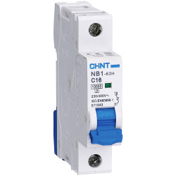 Chint 179782 NB1L Circuit Breaker 1-Pin 10A for Overload/Short Circuit