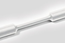 Heatshrink tubing, 2:1, (9.5/4.8 mm), PE, crosslinked, white, 305-09509