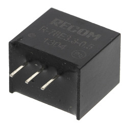 Regulator przełączający, 4.5W, Uwe 12 → 28V dc, Uwy 9V dc, Iwy 500mA, Recom, R-78E-0.5