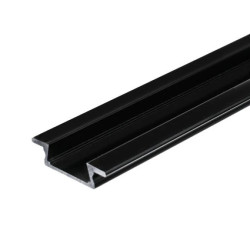 Profil led MiniLUX WPUST 1m czarny meblowy wpuszczany do frezu