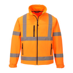 Hi-Vis Classic Softshell Jacket Orange